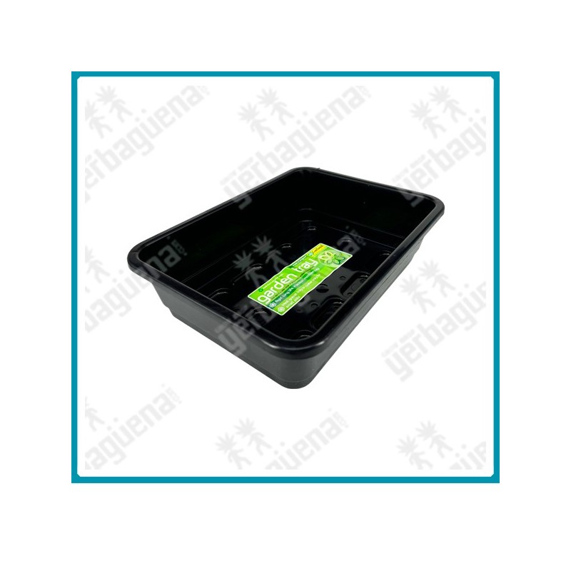 Bandeja garden mini negra (23 x 17 x 6 cm.) de garland