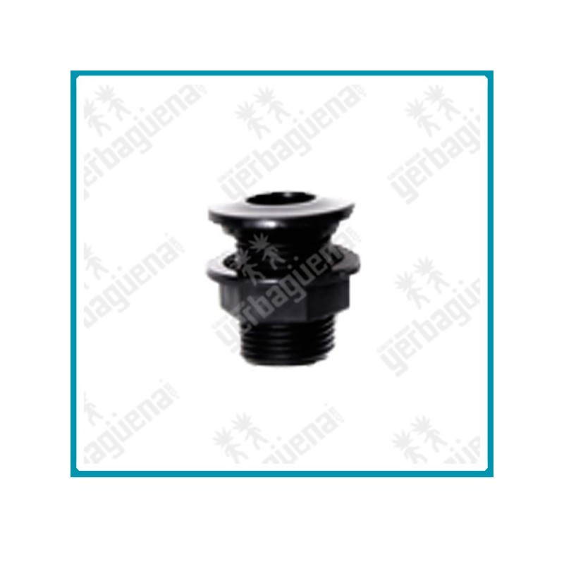 Rosca para drenaje 1" (2.54 cm.) para mesa de cultivo Rosca para drenaje 1" (2.54 cm.) para mesa de cultivo