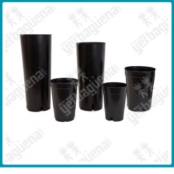 Maceta tubular de diferentes tamaños
