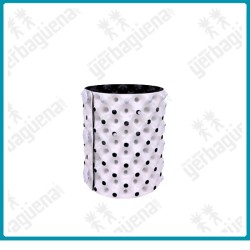 Maceta redonda RootPlus Blanca por fuera y negra por dentro 1.5 litros.