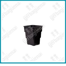 Maceta cuadrada negra air max 7 litros.