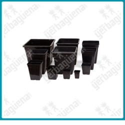 Maceta cuadrada negra