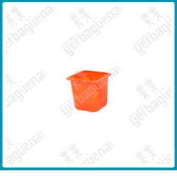 Maceta cuadrada naranja