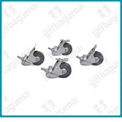 Kit ruedas para soporte de mesa de cultivo (4 und)