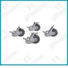 Kit ruedas para soporte de mesa de cultivo (4 und)