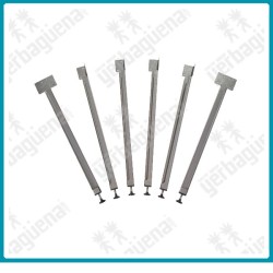 Kit patas largas (58 cm) para soporte de 1 x 2 m.